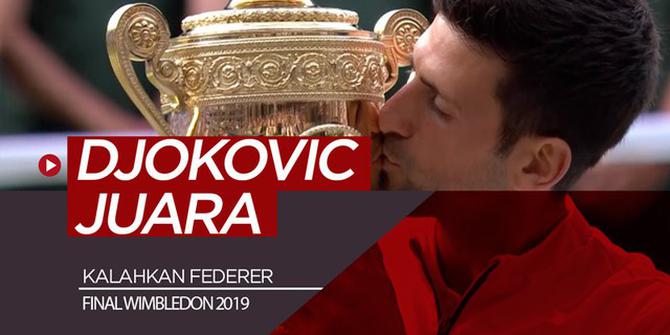 VIDEO: Djokovic Juara Wimbledon 2019 Setelah Kalahkan Federer di Final