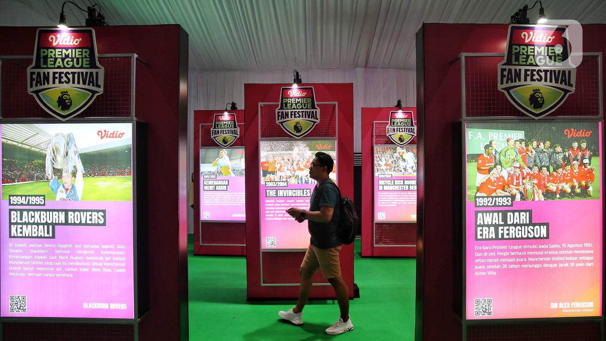 Hadirkan Trofi Asli Liga Inggris, Vidio Gelar Premier League Fan Festival Foto