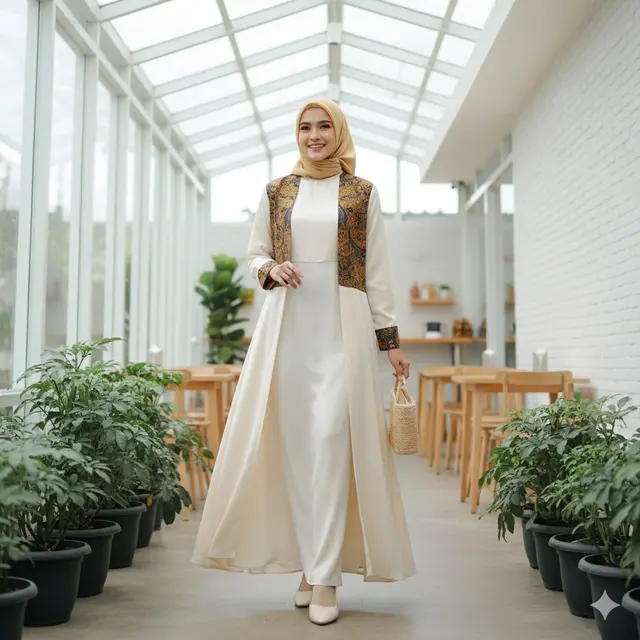 Baju Batik Syar’i Simple untuk Sehari-hari Tren 2025