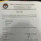 Beredar surat permohononan perlindungan atas nama Menteri nonaktif Pertanian Syahrul Yasin Limpo kepada Lembaga Perlindungan Saksi dan Korban (LPSK). (Liputan6.com/Fachrur Rozie)