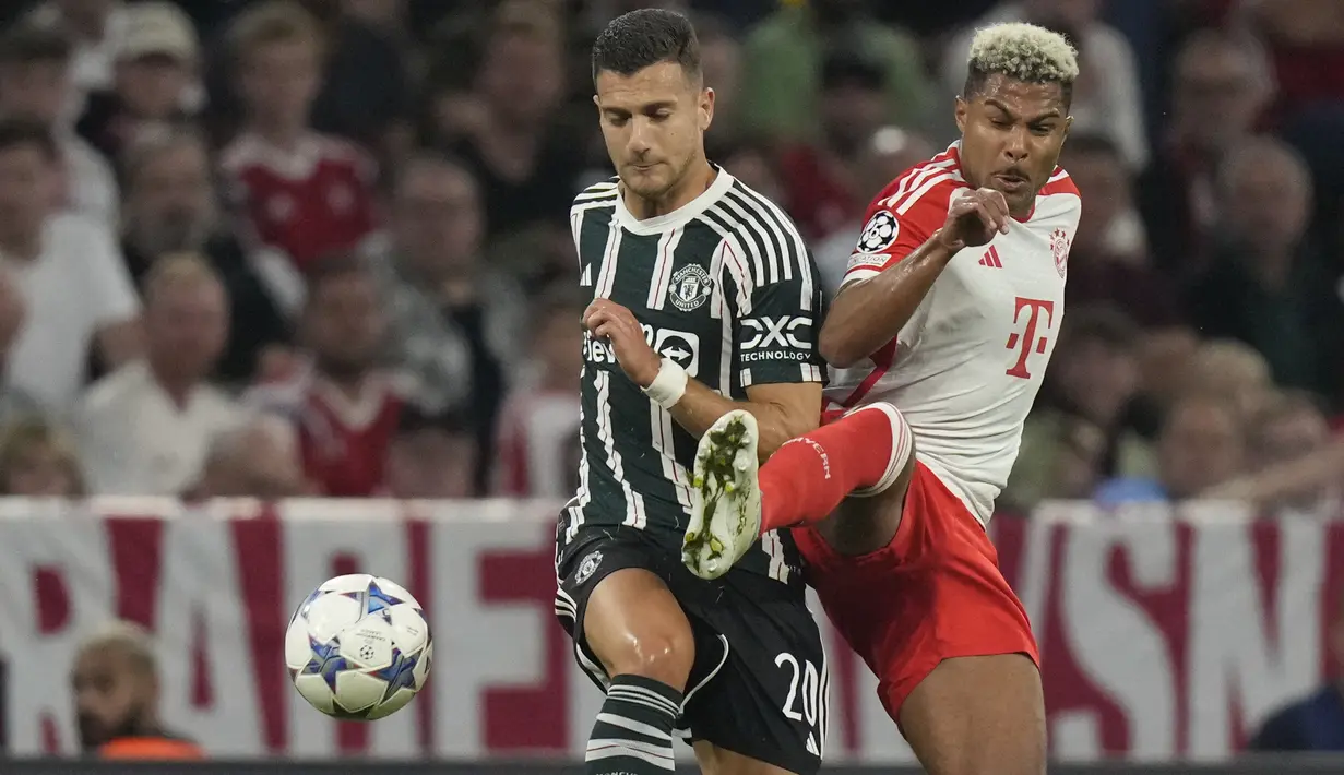 Hasil ini jadi langkah positif bagi Bayern Munchen untuk memulai musim baru Liga Champions 2023/2024. (AP Photo/Matthias Schrader)