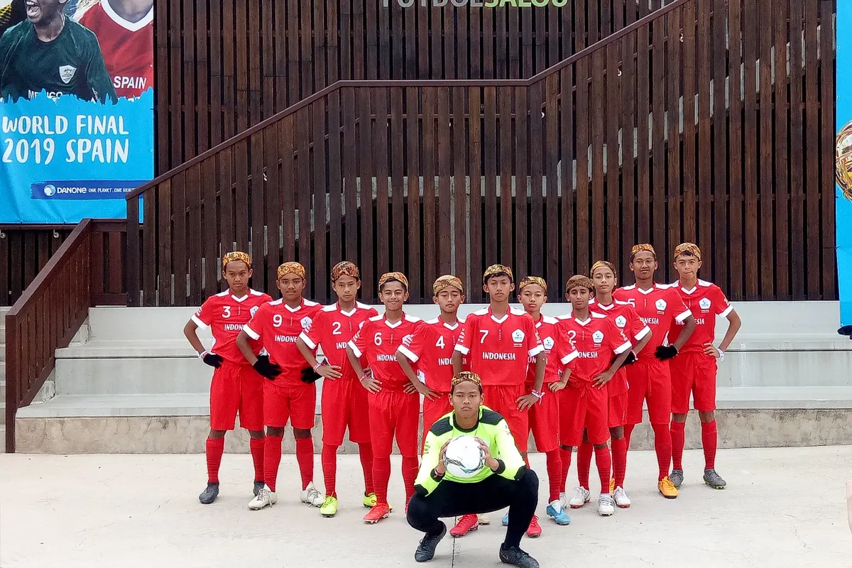 ASIOP Apacinti di Final Dunia Danone Nations Cup (Liputan6.com / Jonathan Pandapotan)