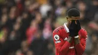 Penyerang Manchester United Marcus Rashford. (Oli SCARFF / AFP)