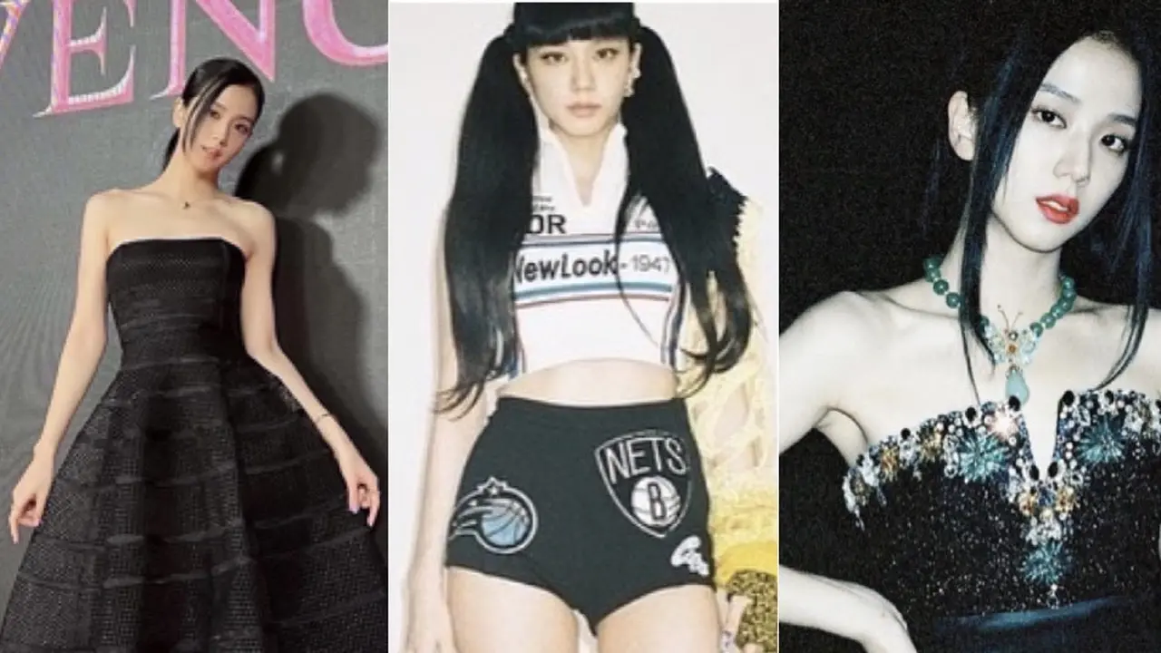 Tampilan Jisoo Blackpink untuk Pink Venom