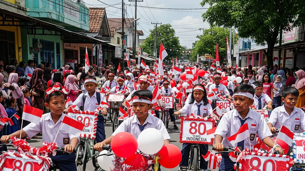 Sepeda Hias Bertema Kemerdekaan