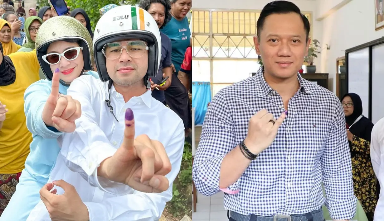 Sebagian masyarakat Indonesia gunakan hak pilihnya di Pilkada Serentak 2024. Termasuk Nagita Slavina hingga Agus Harimurti Yudhoyono. Intip gaya nyoblosnya yuk!