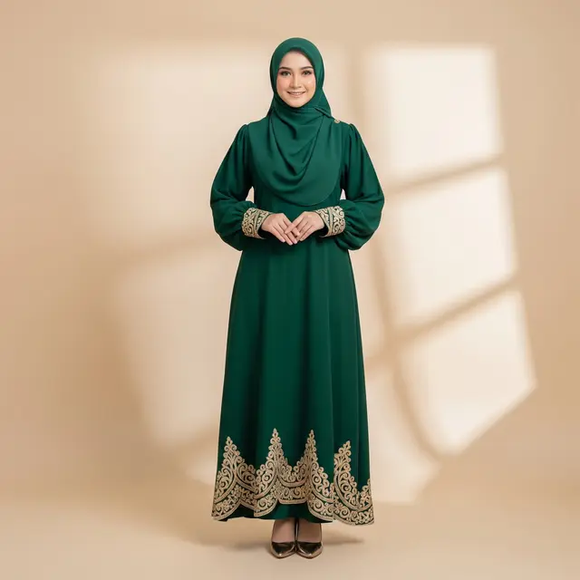Model Gamis Terbaru Abaya Kekinian