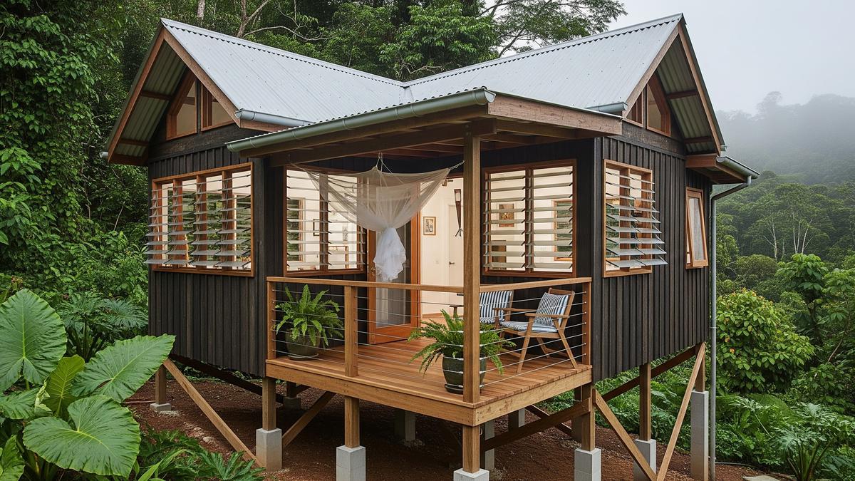 10 Konsep Rumah Panggung Mini Cocok untuk Daerah Lembap, Visual Memikat