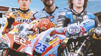 MotoGP 2023 - Marc Marquez, Enea Bastianini, Marco Bezzecchi (Bola.com/Decika Fatmawaty)