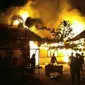 Kebakaran melanda sejumlah sekolah di Palangka Raya (Liputan6.com / Rajana)