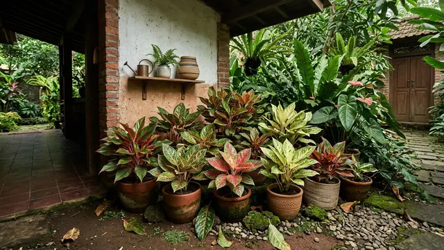 Taman Rumah untuk Area yang Minim Sinar Matahari (AI Generated)