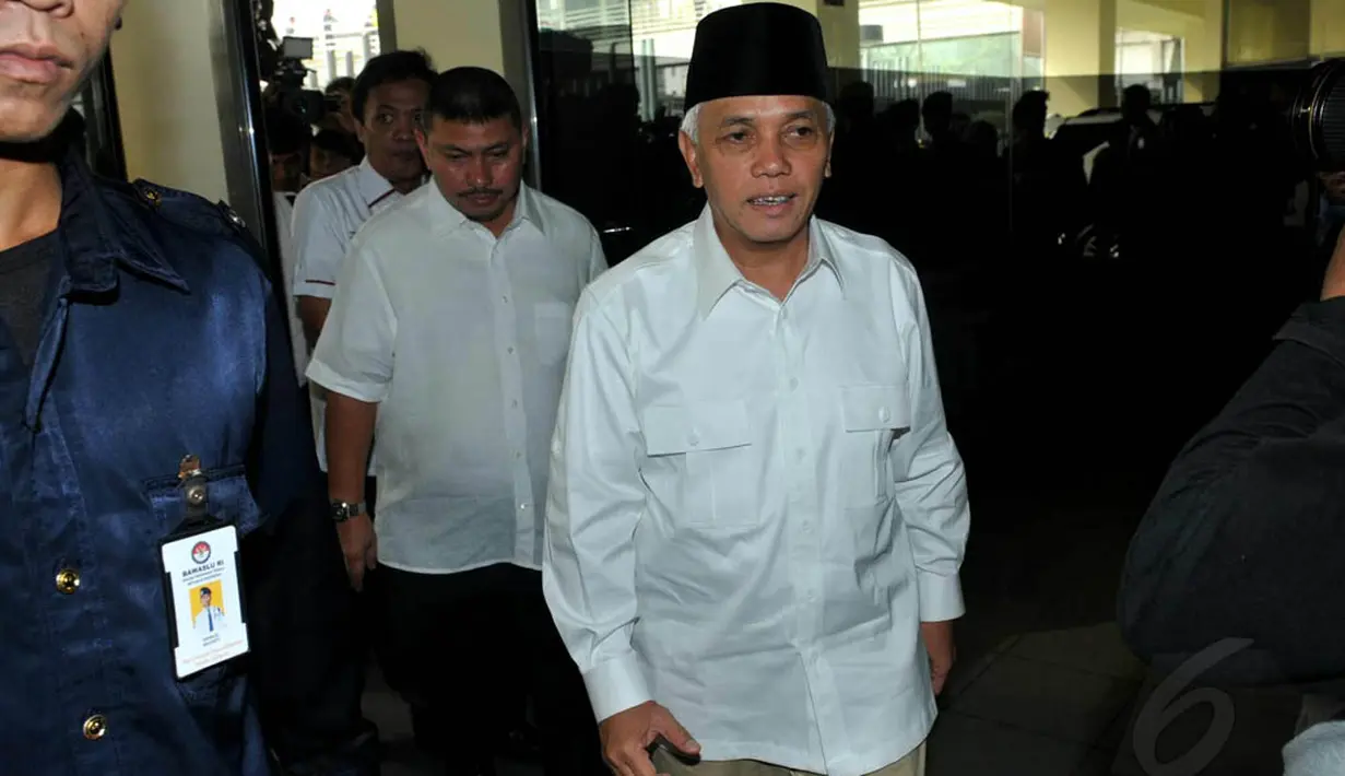 Pemanggilan Prabowo-Hatta dilakukan terkait penyampaian visi dan misi di depan pengurus DPP Partai Demokrat, Minggu (1/6/14) lalu, Kamis (5/6/14). (Liputan6.com/Johan Tallo)