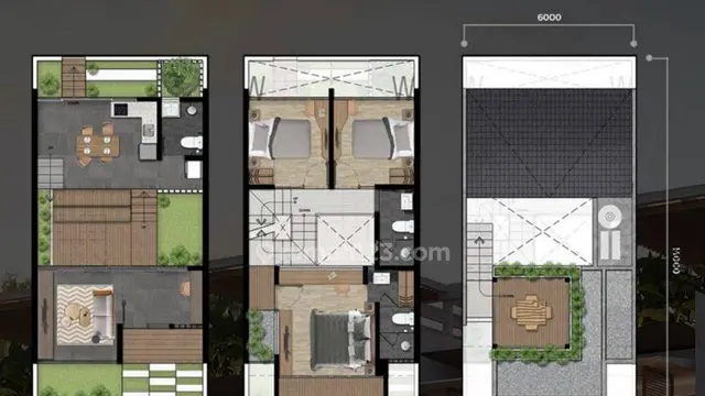 Desain Rumah Minimalis 3 Kamar Ukuran 60x140