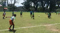 Milo Football Championship di Makassar berlangsung 28-29 April 2018. (Liputan6.com/Adyaksa Vidi)