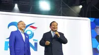 Presiden RI Terpilih Prabowo Subianto saat menghadiri Penutupan Kongres VI PAN&nbsp;yang digelar di Jakarta, Sabtu 24 Agustus 2024. (Merdeka.com)