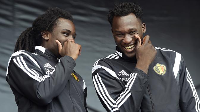 Romelu dan Jordan Lukaku (YORICK JANSENS / BELGA / AFP)