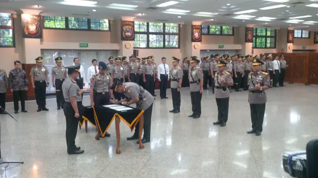Kapolri melantik sejumlah kapolda hari ini, Kamis (15/3/2018)