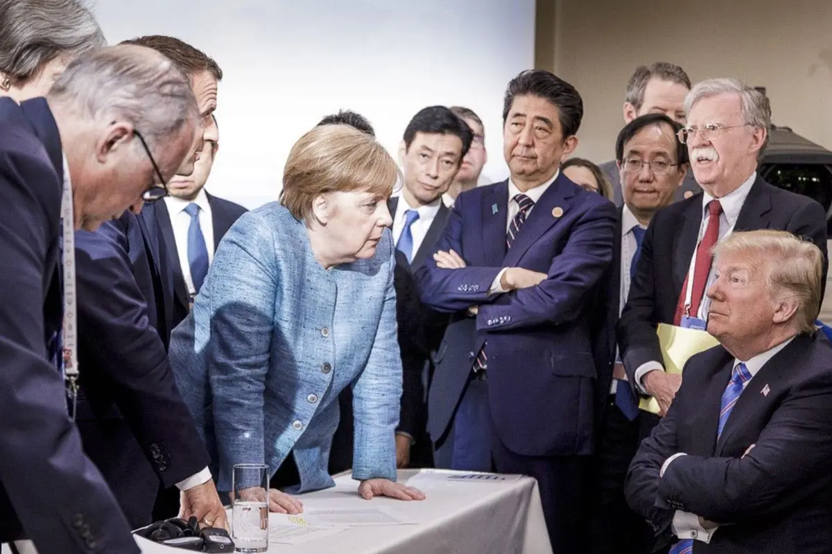 Donald Trump dikucilkan dalam KTT G7 (Jesco Denzel/German Federal Government via AP Images)