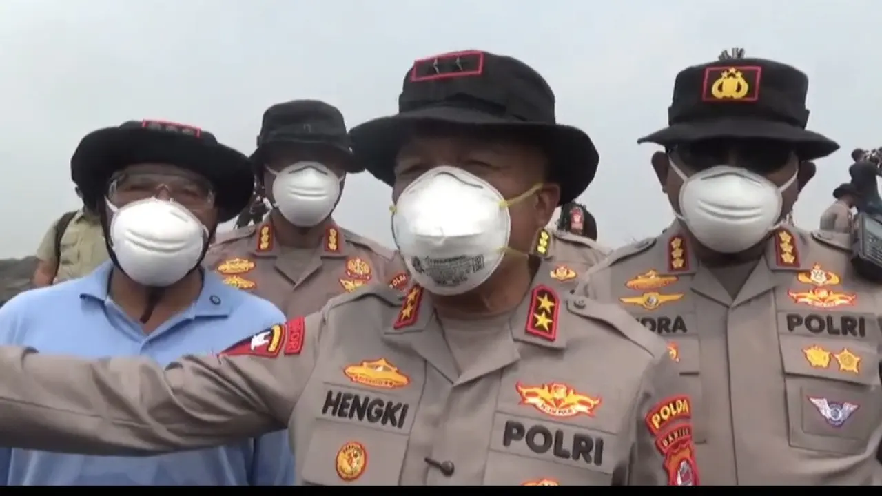 Kapolda Banten tinjau kebakaran TPA Jatiwaringin.