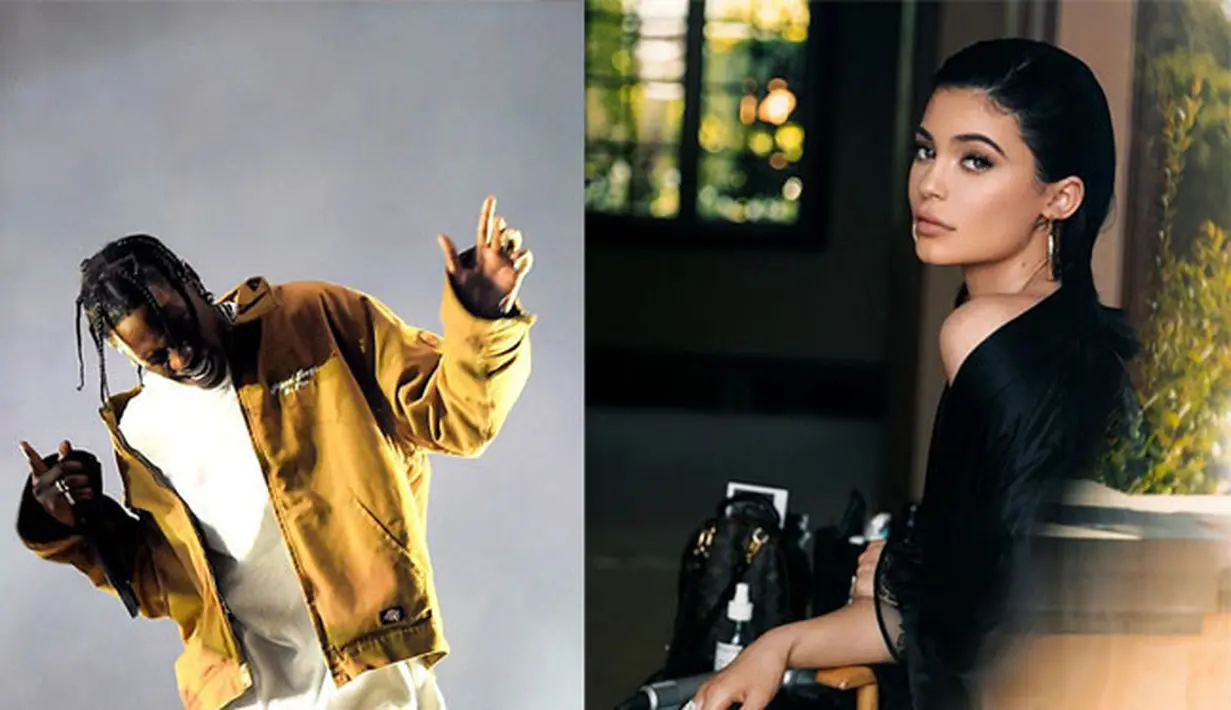 Menjadi seorang ayah adalah hal yang sedang dinantikan Travis Scott. Kekasihnya, Kylie Jenner sedang mengandung anaknya, setelah mereka berpacara selama lima bulan. Usia kandungan Kylie kini sudah empat bulan. (AFP) (Instagram)