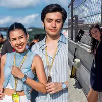 Intip pesona Shenina Cinnamon terlihat cantik selama menyaksikan MotoGP Mandalika (@angga)