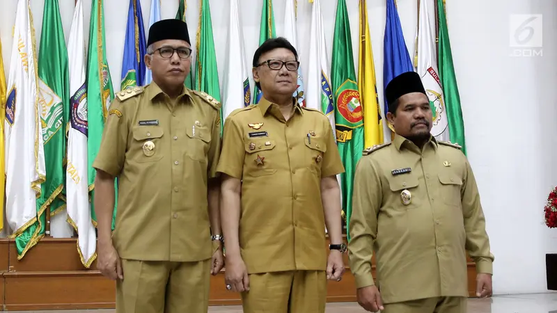 Menteri Dalam Negeri Lantik Plt Gubernur Aceh dan Bupati Bener Meriah
