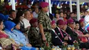 Kasal Laksamana TNI Ade Supandi memimpin upacara Hari Korps Marinir TNI AL yang ke-70 di Markas Marinir Cilandak, Jakarta Selatan, (15/11/2015). Dirgahayu kali ini mengusung tema 'Kuat Bersama Rakyat Berkarakter Maritim'. (Liputan6.com/Helmi Afandi)