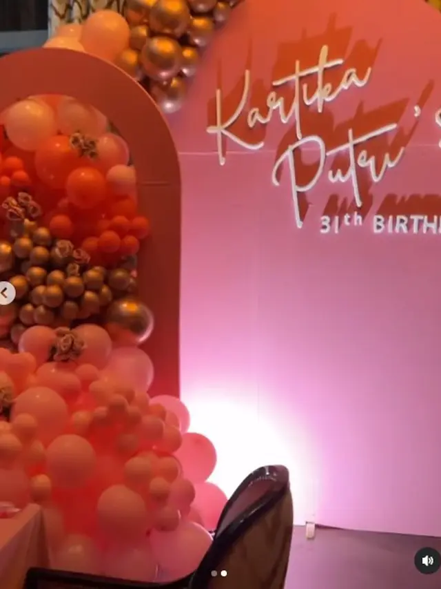 8 Momen Kejutan Ulang Tahun Kartika Putri yang ke-31, Serba Pink