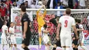 Total lima laga sudah dilakoni Inggris di Euro 2020. Mereka sukses mencetak delapan gol tanpa sekali pun kebobolan. (Foto:AP/Andy Rain,Pool)
