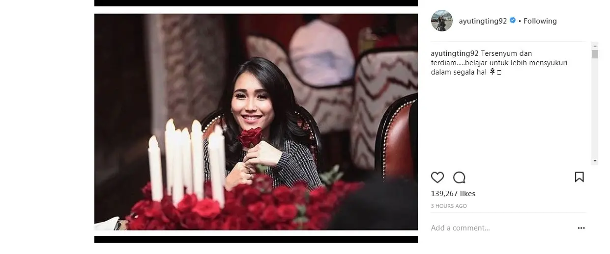 Ayu Ting Ting hanya bisa berikan ini bila dibully (Foto: Instagram)