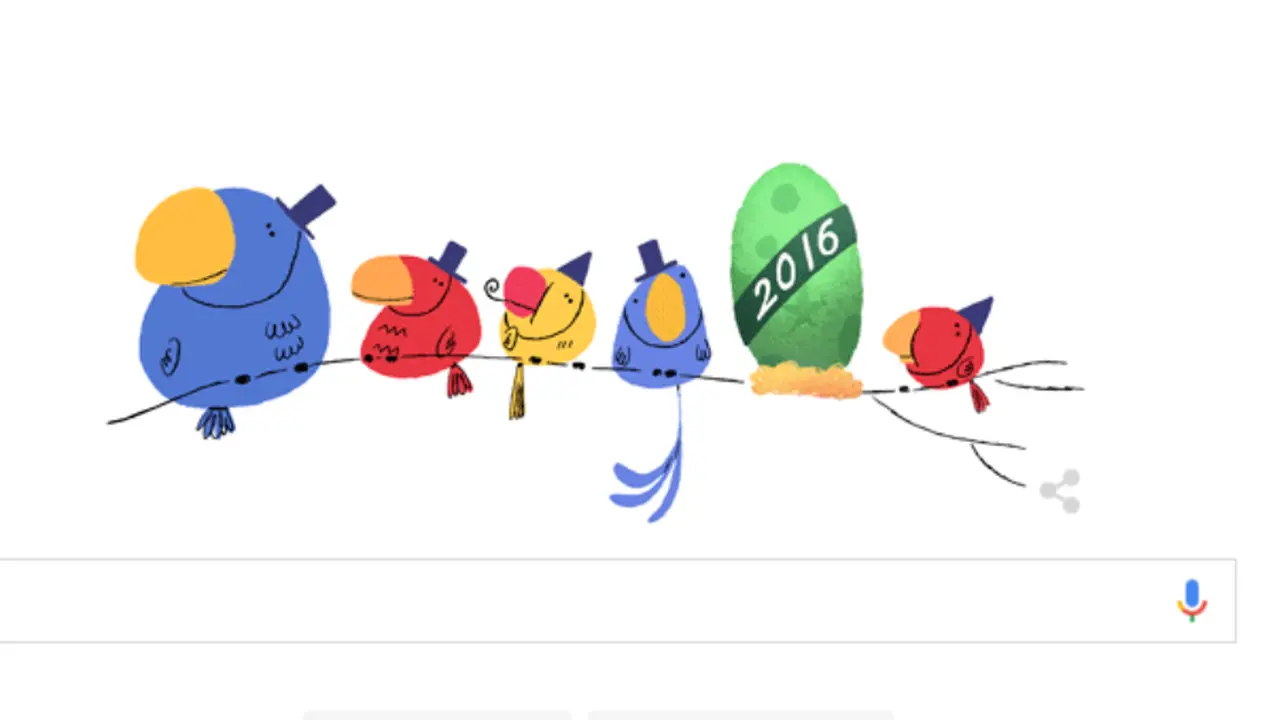 Sambut Malam Tahun Baru, Google Persembahkan Doodle Unik