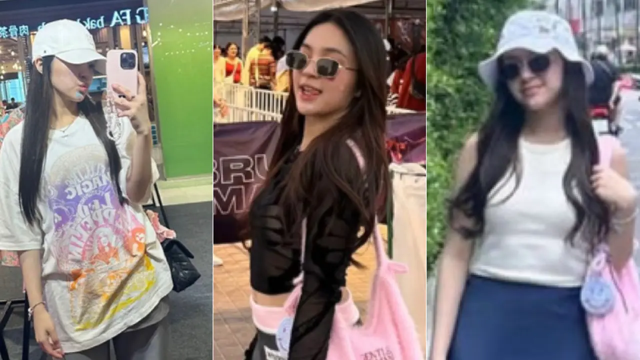 Eca Aura saat Liburan dan Nonton Konser Bruno Mars di Thailand