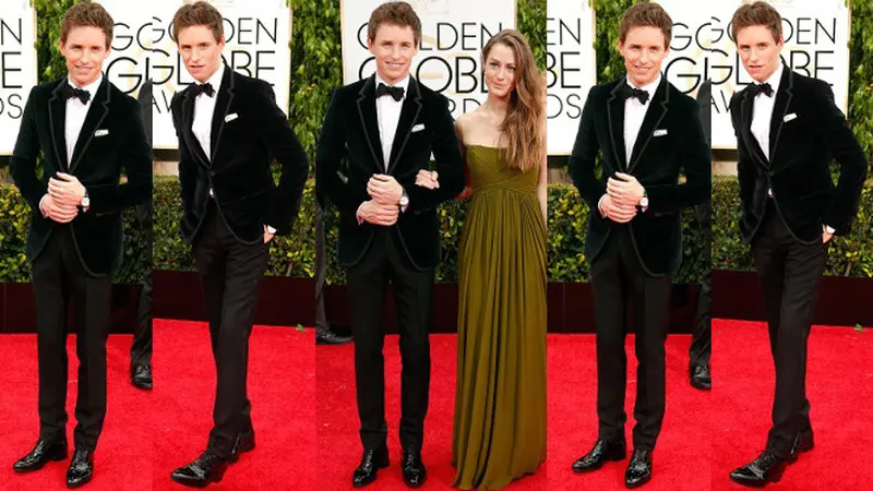 Eddie Redmayne Golden Globe Award 2015