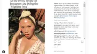 Pose Migrain yang Viral di Kalangan Selebritis itu Menuai Amarah