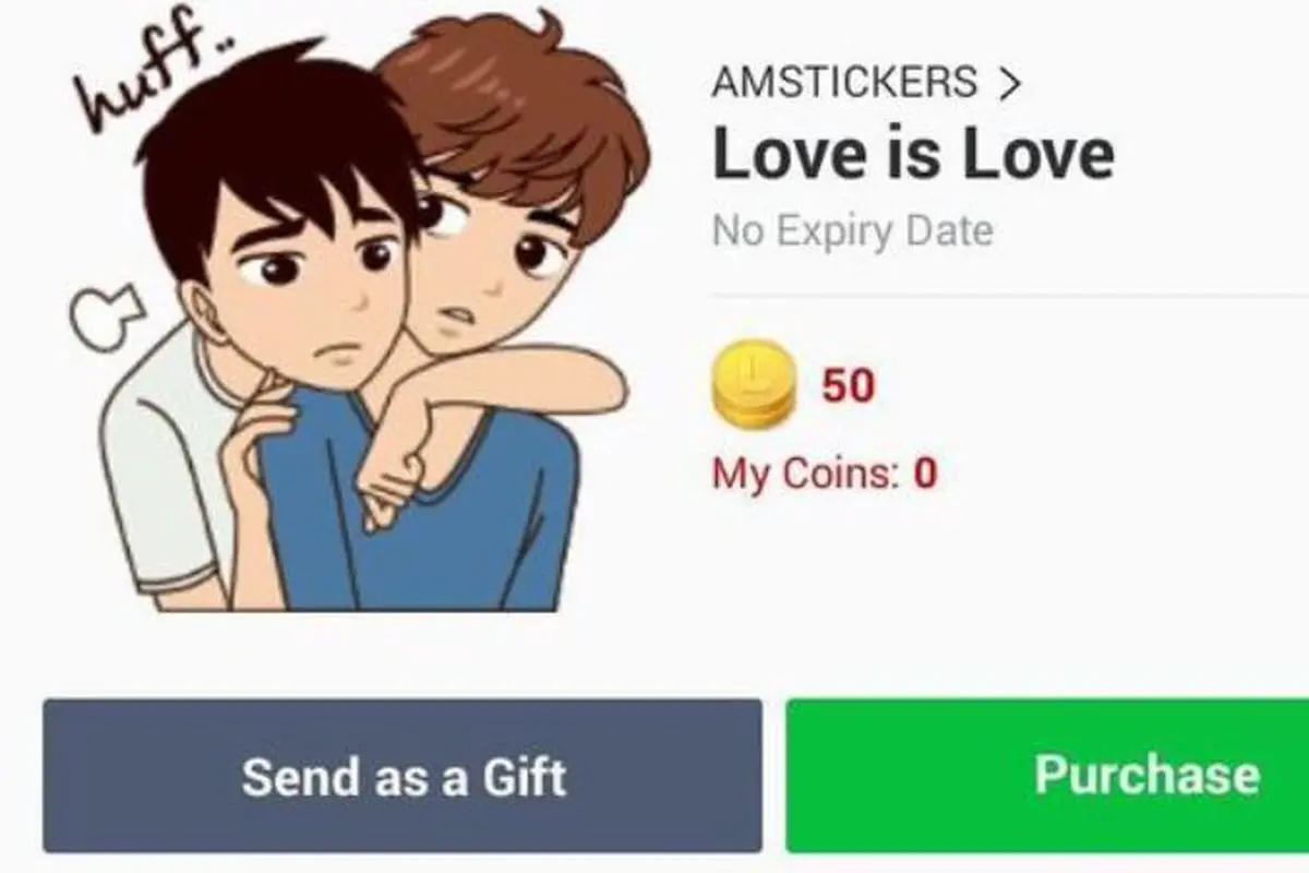 sticker Line LGBT