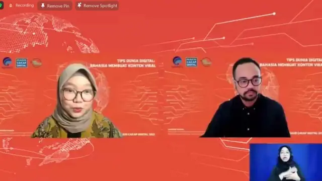 Kemenkominfo Gelar Webinar Literasi Digital dengan tema “Tips Dunia Digital: Personal Branding Melalui Sosial Media” (Istimewa)