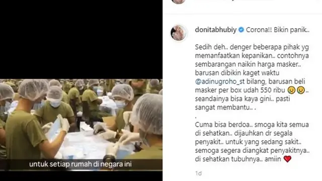 Harga Masker Kian Meroket, 5 Selebriti Ini Tunjukan Aksi Protesnya