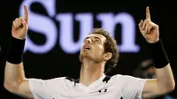 Andy Murray melangkah ke final Australia Terbuka seusai mengalahkan Milos Raonic.