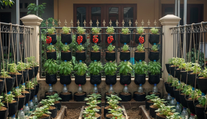 Model Kebun Sayur yang Bisa Tumpang Sari (created by AI)