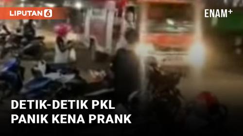 VIDEO: Panik! Kirain Razia PKL, Eh Taunya...