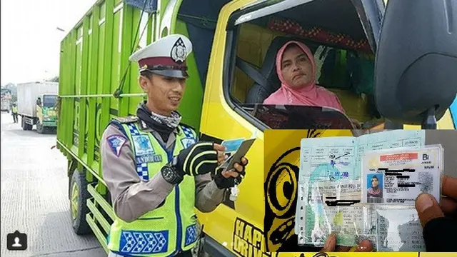 Emak-emak naik truk