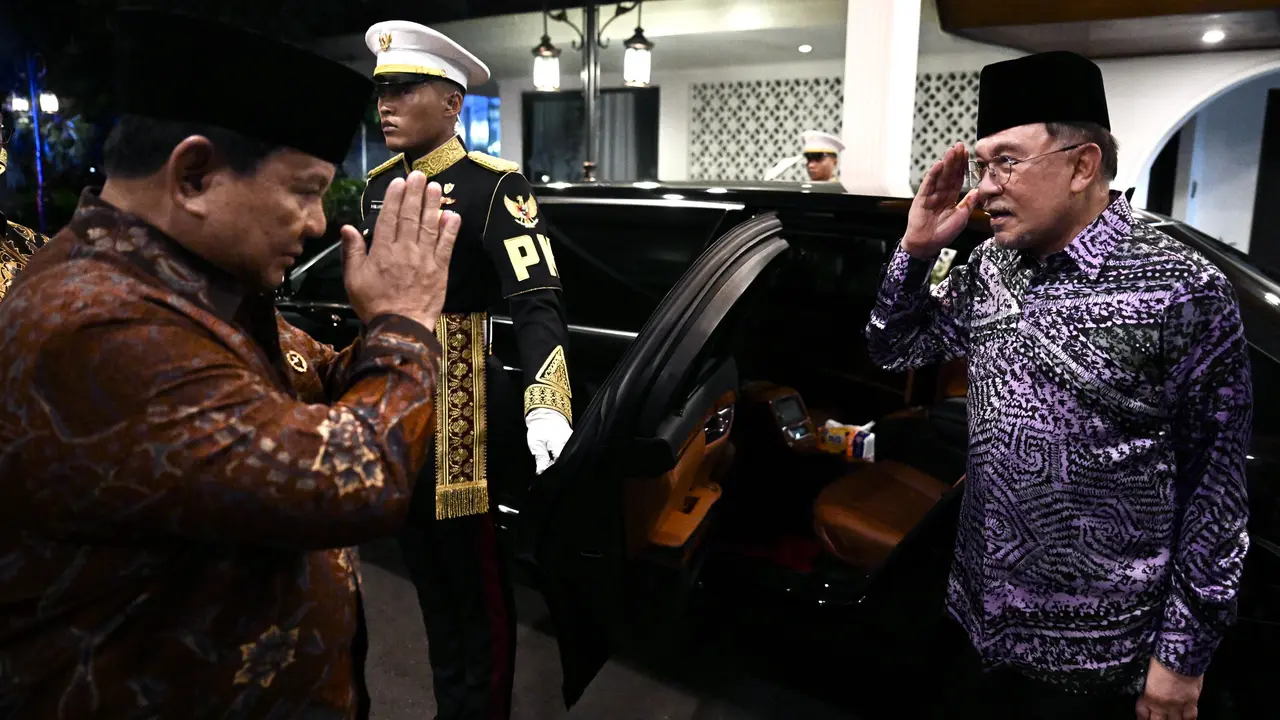 Presiden Prabowo Subianto bertemu Perdana Menteri (PM) Malaysia, Anwar Ibrahim di Istana Merdeka Jakarta, Jumat (27/3/2026) sore.