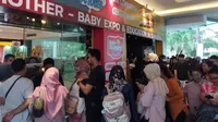 Emak-emak memadati lokasi pameran parenting di Kota Medan