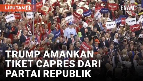 VIDEO: Donald Trump Resmi Jadi Calon Presiden AS dari Partai Republik