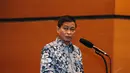 Ignasius Jonan saat memberikan sambutan dalam acara Sertijab Menteri Perhubungan, Jakarta, Kamis (30/10/2014). (Liputan6.com/Faizal Fanani)