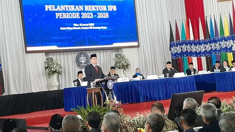 Pelantikan Rektor IPB periode 2023-2028 Arif Satria dihadiri sejumlah menteri Kabinet Indonesia Maju