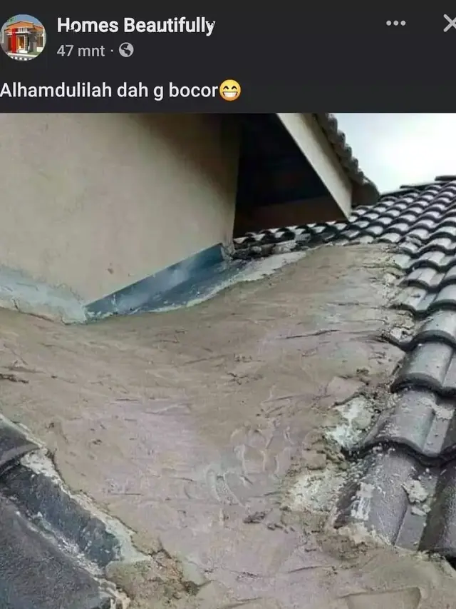 6 Potret Penampakan Atap Bocor Ini Bikin Elus Dada, Rumah Jadi Tidak Estetik