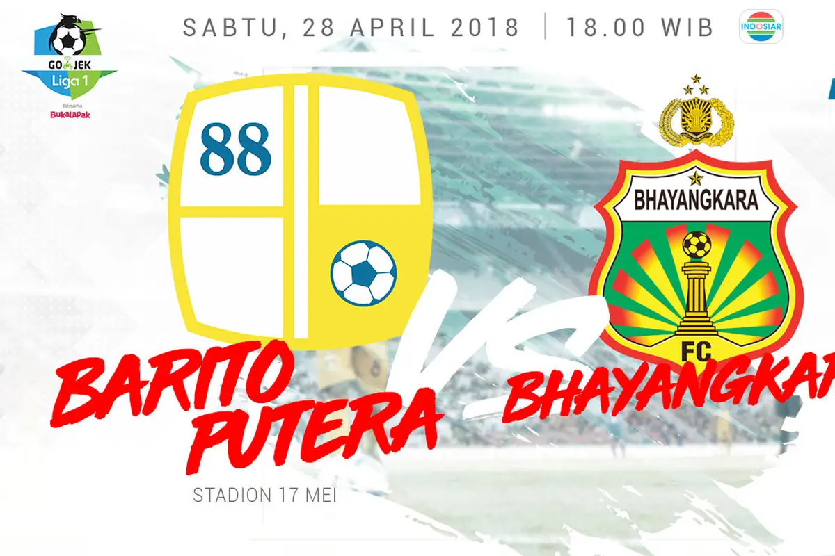 Barito Putera Vs Bhayangkara FC