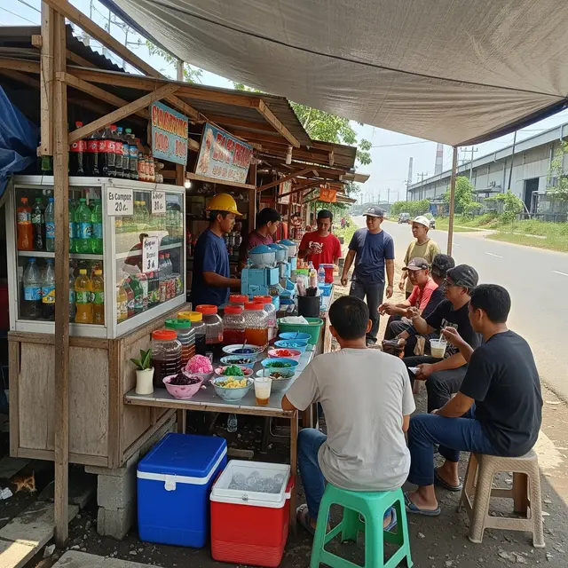 Ide Warung Jajanan untuk Rumah di Pinggir Pabrik