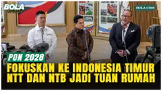 Erick Thohir memastikan PON 2028 tetap digelar di NTT dan NTB tanpa pembangunan venue baru. Pemerintah menyiapkan provinsi pendukung untuk fasilitas, sambil memperkuat pembangunan olahraga di Indonesia Timur.